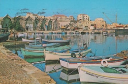 Canea Fishing Boats Greek Postcard - Pêche