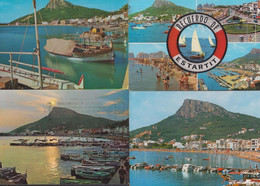 Estartit Costa Brava 4x Fishing Lifeboat Nautical Panoramic Spanish Postcard S - Pêche
