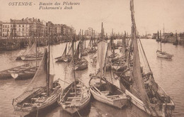 Ostend Ostende Fishermens Dock Fishing Boats Antique Belgium Postcard - Pêche