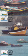 Madeira Spain 3x Fishing Boat First Day Cover Postcard S - Pêche