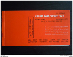 Timetable Airport Road Service 1973 Costa Brava & Costa Dorada Departures Horaires Des Bus Pour L'aeroport - Orari