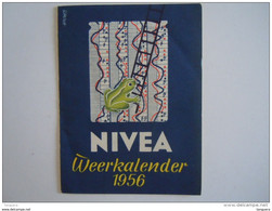 Weerkalender 1956 Reclame NIVEA Creme Olie Form Open 19 X 8,5 Cm - Small : 1941-60