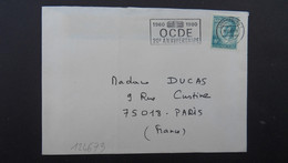 LETTRE Pour La FRANCE TP 8F OBL.MEC.15 12 80 LUXEMBOURG 1 OCDE 1960 1980 20e ANNIVERSAIRE - Lettres & Documents