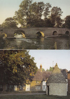 Harrold Bedfordshire River Gate Round House Ouse 2x 1970s Postcard S - Autres & Non Classés