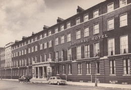 Classic Cars Parked At National Hotel Bedford 1960s RPC Postcard - Other & Unclassified