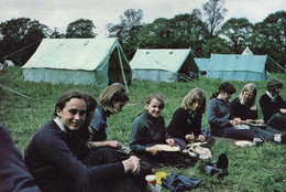 Buckinghamshire Girl Guides Tent Picnic Jubilee Camp Rare Postcard - Buckinghamshire