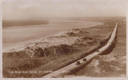 The Five Mile Road St Queens Bay Jersey Real Photo Postcard - Otros & Sin Clasificación