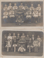 Grouville Jersey Channel Islands School Football Cricket Team 2x Postcard S - Autres & Non Classés