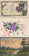 Jersey 3x Antique Old Beautiful Greeting Postcard S - Altri & Non Classificati