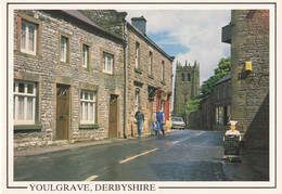 Youlgrave Derby Chef Diner Burger Fish & Chips Restaurant Sign Postcard - Derbyshire