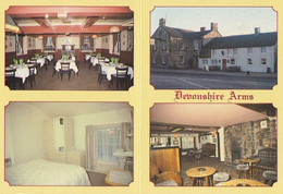 Devonshire Arms Hartington Derby Pub Map Postcard - Derbyshire