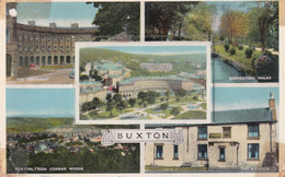 Buxton Derby Mailing Novelty Folding Old Postcard - Derbyshire