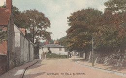 Approach To Alfreton Hall Derby Antique Postcard - Derbyshire