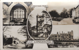 Greetings From Great Gt Longstone Derby Real Photo Old Postcard - Derbyshire