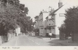 High Street Ticknall Double Diamond Pub Sign Derby Postcard - Derbyshire