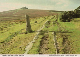 Granite Railway Track Haytor Devon Postcard - Dartmoor