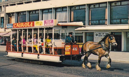 Douglas Isle Of Man Tram At Bank Cairoli 1960s Postcard - Otros & Sin Clasificación