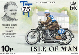 Freddie Dixon Sidecar TT Motorbike Wiiner Races Isle Of Man Postcard - Sonstige & Ohne Zuordnung