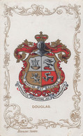 Douglas 1906 Isle Of Man Heraldic Shield Old Postcard - Other & Unclassified