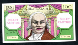 Rare Billet Scolaire "100 Francs Danton" Billet Factice Pour école - School Bank Note - Fiktive & Specimen