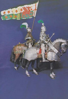 Henry Tudor Mounted Horse Bosworth Village Model Leicester Battlefield Postcard - Andere & Zonder Classificatie