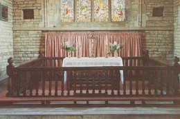 St Andrews Village Church Unique Antique Altar Rails Lyddington Rutland Postcard - Sonstige & Ohne Zuordnung