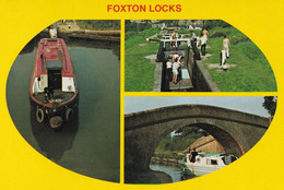 Foxton Locks Rare Leicester 1990s Published Postcard - Autres & Non Classés