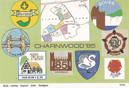 Leicester Scout Badges Charnwood 85 Scouting Postcard - Autres & Non Classés