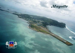 Mayotte Aerial View Runway New Postcard - Mayotte