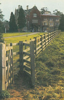 Knuston Hall Unusual Fencing View 1970s Postcard - Northamptonshire