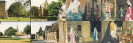 Northampton Churches Flower Festival Village 2x Postcard S - Northamptonshire