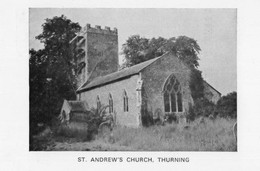 St Andrews Church Thurning Northampton Postcard - Northamptonshire
