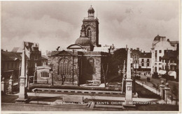 War Memorial Northampton Real Photo Old Postcard - Northamptonshire