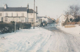 Keyworth Lings Lane Nottingham Snow Disaster Weather Christmas Photo Postcard - Other & Unclassified