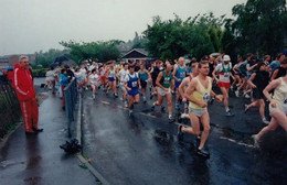 Keyworth Nottingham Scouts Village Fun Day Race Marathon Photo Postcard - Andere & Zonder Classificatie