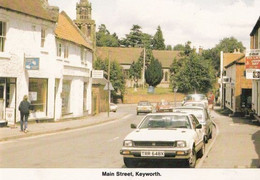 Main Street Coffee Shop Midland Bank Keyworth Nottingham Village Postcard - Andere & Zonder Classificatie