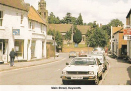 Main Street Coffee Shop Midland Bank Keyworth Nottingham Village Postcard - Altri & Non Classificati