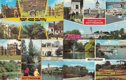 Nottingham Children By River Boat Trips Feeding Swans & More 4x 1970s Postcard S - Autres & Non Classés