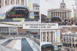 Nottingham Market Opening Concert Council Bandstand 2007 Official Rare Postcard - Altri & Non Classificati