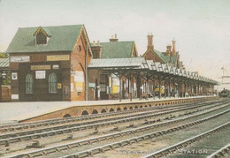 Nottingham Trent Station Suttons Seeds Pears Soap Advertising Poster Postcard - Autres & Non Classés