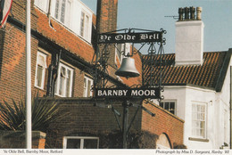 Ye Old Bell Pub Sign Barnby Moor Retford Nottingham Postcard - Otros & Sin Clasificación