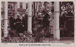 King George V Visit To Nottingham In WW1 1914 RPC Postcard - Other & Unclassified
