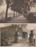 Nottingham Castle Lovers Walk Wilford Church 3x Postcard S - Other & Unclassified