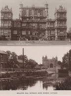 Woolaton Hall River Nottingham Real Photo 2x Old Postcard S - Other & Unclassified