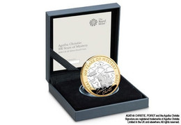 Great Britain UK  Agatha Christie £2 Two Pound Coin - Silver Proof - Mint Sets & Proof Sets