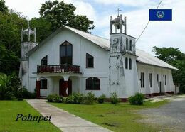 Micronesia Pohnpei Old Church New Postcard - Micronesia
