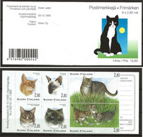Finland 1995 Cats   Mi  1310 - 1315 In Booklet MH 40 MNH(**) - Neufs