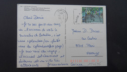 LETTRE Par Avion Pour La FRANCE TP FELICITACOES 60 OBL.MEC.12.3 1991 - Briefe U. Dokumente