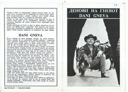 I Giorni Dell'ira / Day Of Anger,Stars Lee Van Cleef,Giuliano Gemma,Walter Rilla,film/cinema 1967 - Publicité Cinématographique