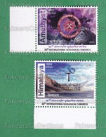 INDIA 2022 Inde Indien - 36th INTERNATIONAL GEOLOGICAL CONGRESS 2v MNH ** - Geosciences, Minerals, Amethyst, Science .. - Nuevos